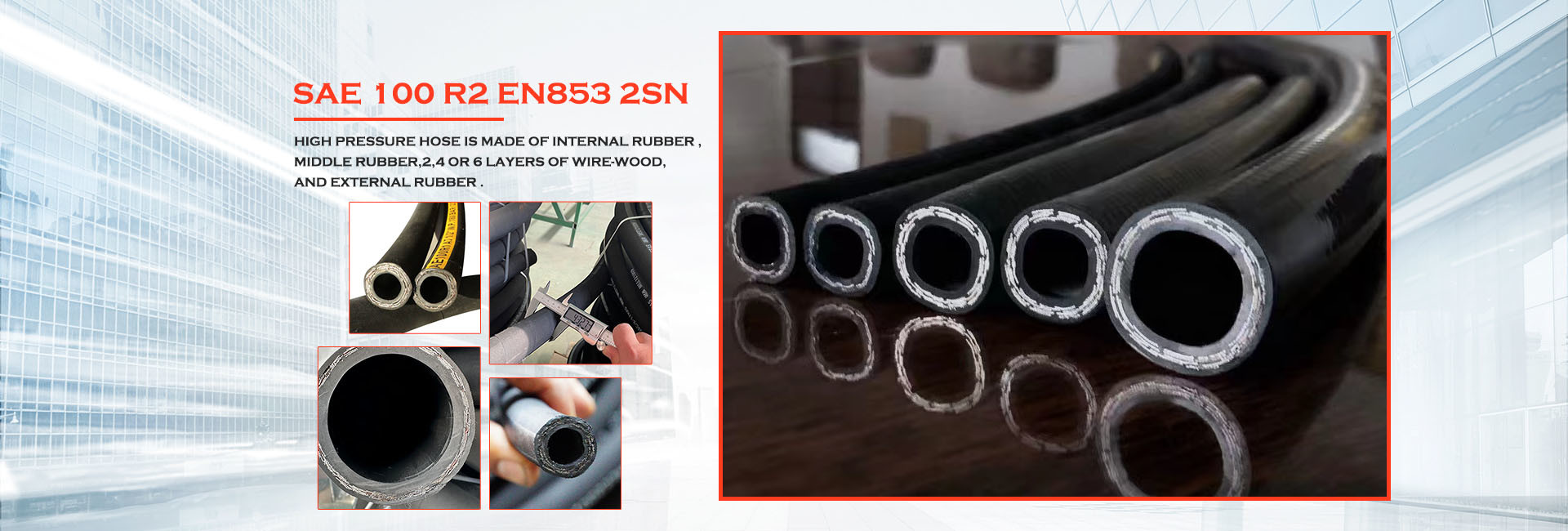kwaliteit hoge druk hydraulische slang fabriek